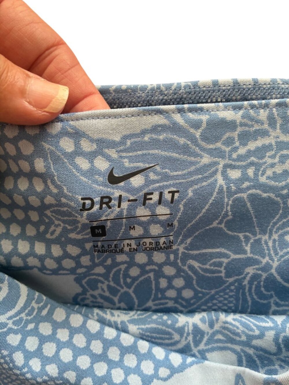 Nike Sculpt Victory High Rise Leggings Womens M Blue Dri-FIT Floral - Picture 3 of 13